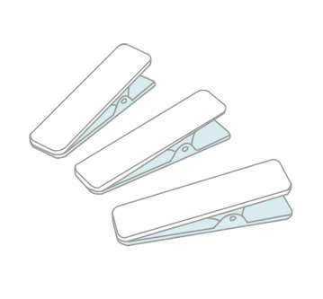 着付クリップ3〜5個